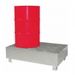 2 drums metalic container bund :: Fabricaciones Metálicas