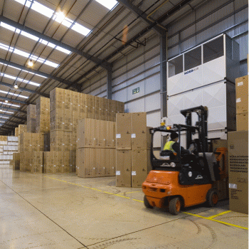 Air turnover units for warehouses AMBIRAD Air Rotation