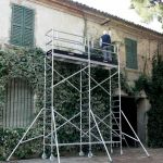 Aluminum scaffolding with wheels :: Faraone TOP SYSTEM DOBLE