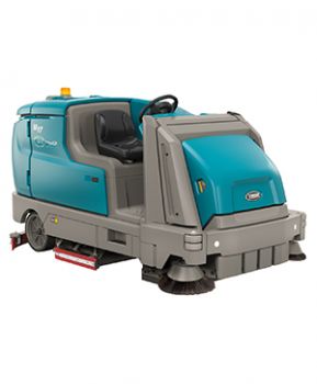 Battery-powered ride-on scrubber-sweeper TENNANT M17