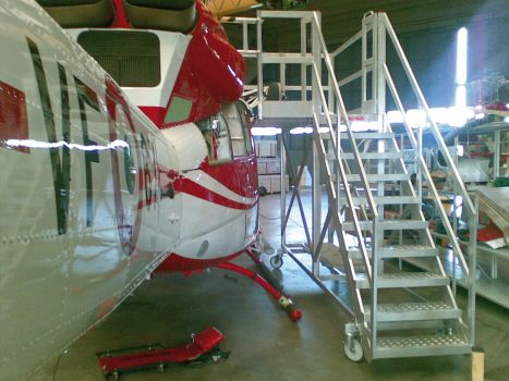 Custom made stairs for helicopter FARAONE COD 8-9-10-11-12
