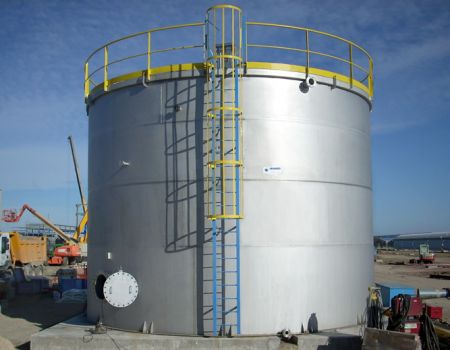 Demineralized water tank for a CSO plant ARROSPE 