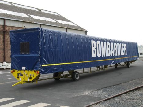 Industrial trailer for handling wagons DTA 