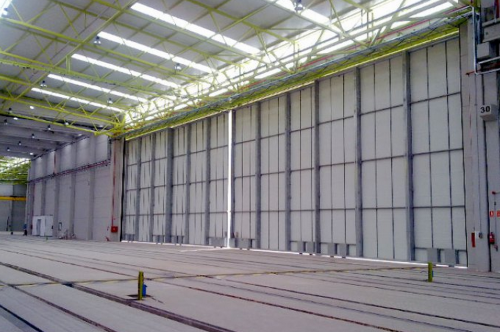 Large size industrial metal door SACINE 