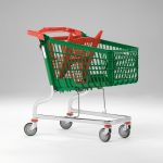 Polysteel shopping trolley :: MARSANZ 140 STD