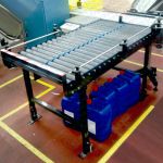 Roller conveyor for non palletized goods :: Dexve