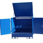 Security storage cabinet for 2 drums :: Fabricaciones Metálicas