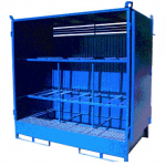 Security storage cabinet for 6 drums :: Fabricaciones Metálicas
