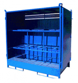 Security storage cabinet for 6 drums FABRICACIONES METÁLICAS 