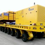 Self propelled modular trailer to transport radioactive containers :: DTA
