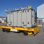 Self-propelled trailer with lifting device for handling transformers :: DTA