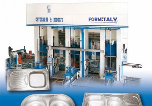 Sinks and bowls production hydraulic press CAVENAGHI & RIDOLFI 