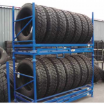Stackable and collapsible tyre racks :: Fabricaciones Metálicas