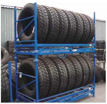 Stackable and collapsible tyre racks FABRICACIONES METÁLICAS 
