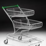 Twin basket trolley :: MARSANZ TWIN BASKET TROLLEY