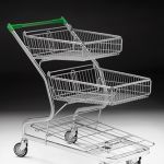 Twin basket trolley :: MARSANZ TWIN BASKET TROLLEY