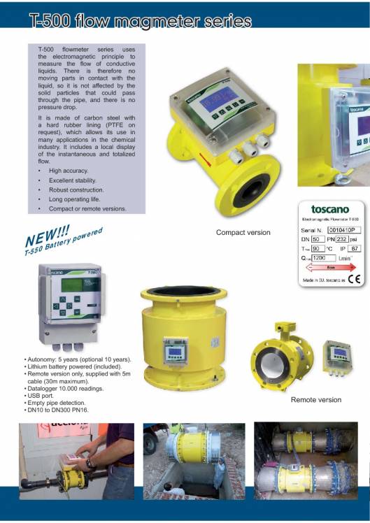 T-500. Electromagnetic flowmeter 2
