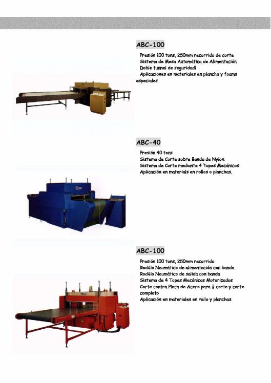 ABC. Sistema de corte automático con troqueladora de puente móvil. 3