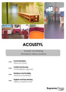 ACOUSTYL. Acoustic vinyl flooring.