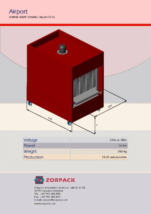 Enfajadora túnel para maletas 2