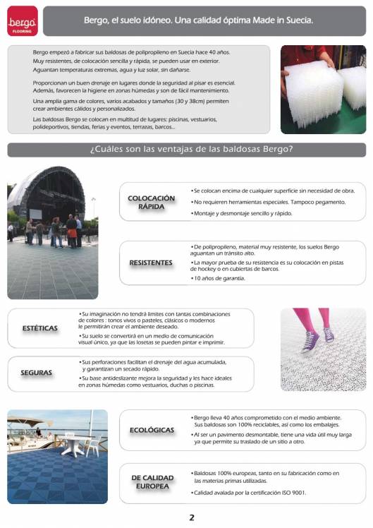BERGO FLOORING. Baldosas modulares. 2