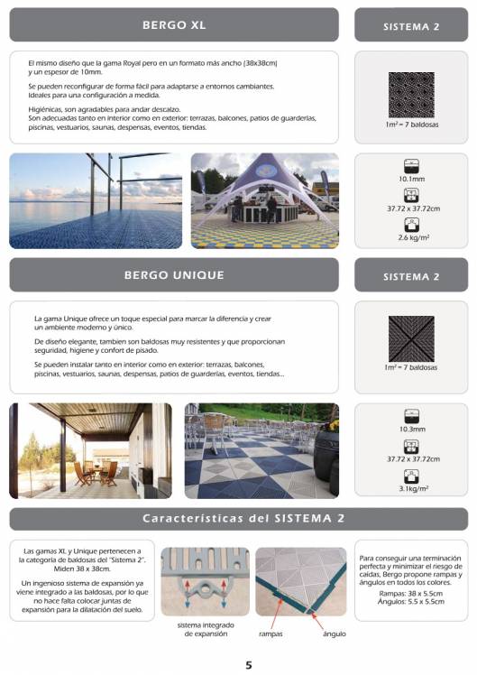 BERGO FLOORING. Baldosas modulares. 5