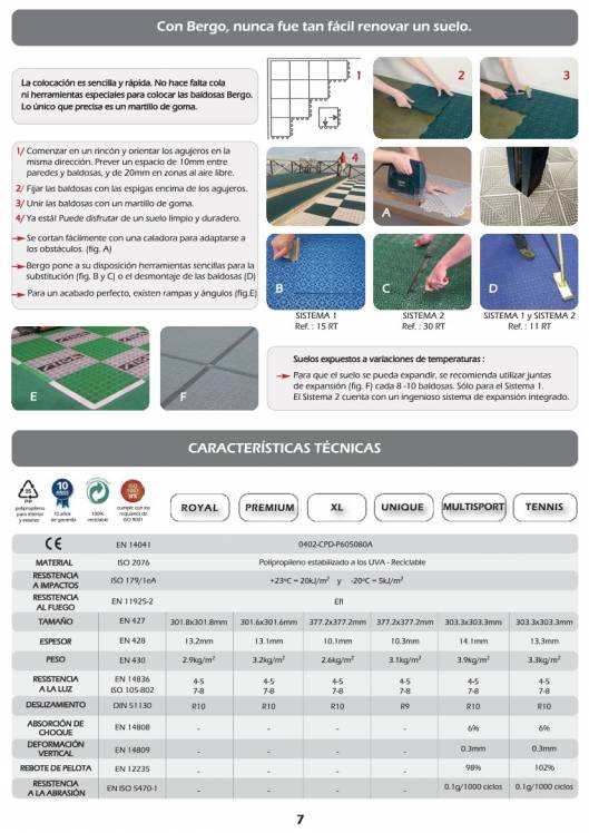 BERGO FLOORING. Baldosas modulares. 7