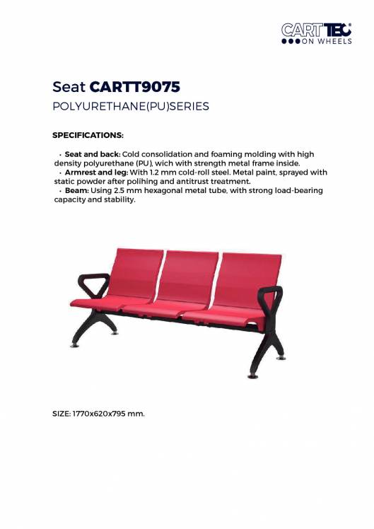 CARTTEC AIRPORT. Asientos de aeropuerto. Catálogo 2019 inglés 11