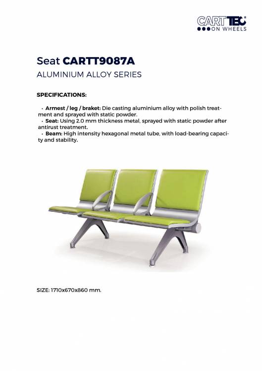 CARTTEC AIRPORT. Asientos de aeropuerto. Catálogo 2019 inglés 14