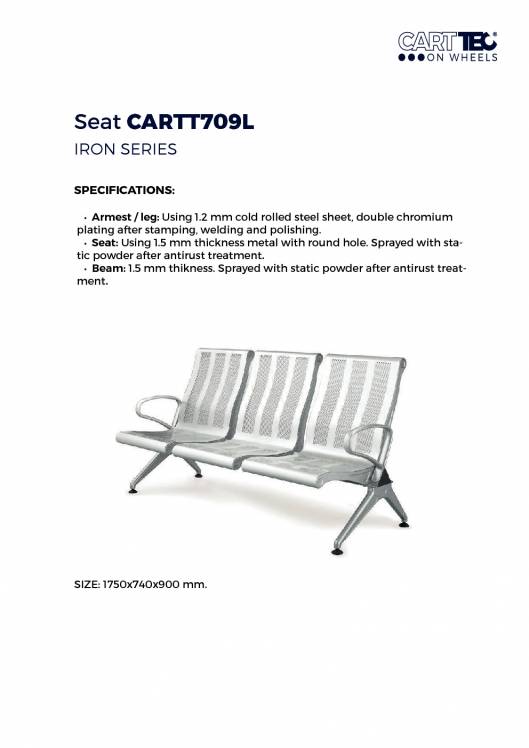 CARTTEC AIRPORT. Asientos de aeropuerto. Catálogo 2019 inglés 3