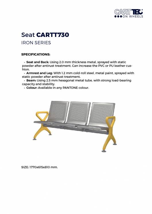 CARTTEC AIRPORT. Asientos de aeropuerto. Catálogo 2019 inglés 4