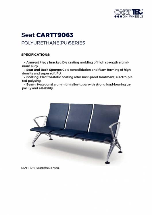 CARTTEC AIRPORT. Asientos de aeropuerto. Catálogo 2019 inglés 7