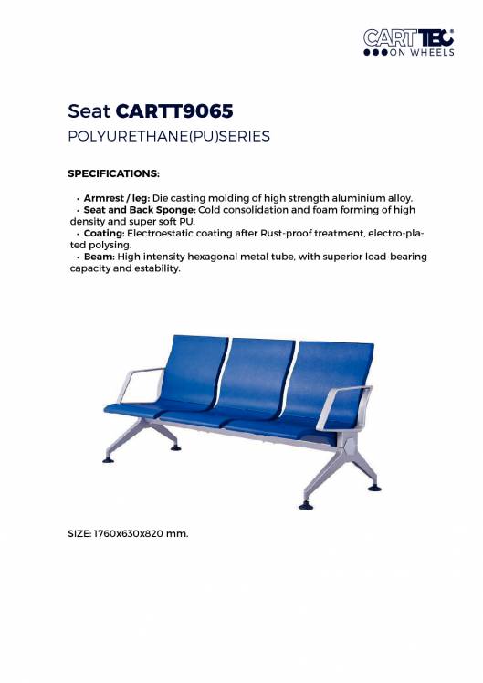 CARTTEC AIRPORT. Asientos de aeropuerto. Catálogo 2019 inglés 8