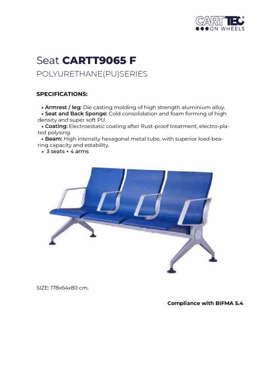 CARTTEC AIRPORT. Asientos de aeropuerto. Catálogo 2019 inglés 9