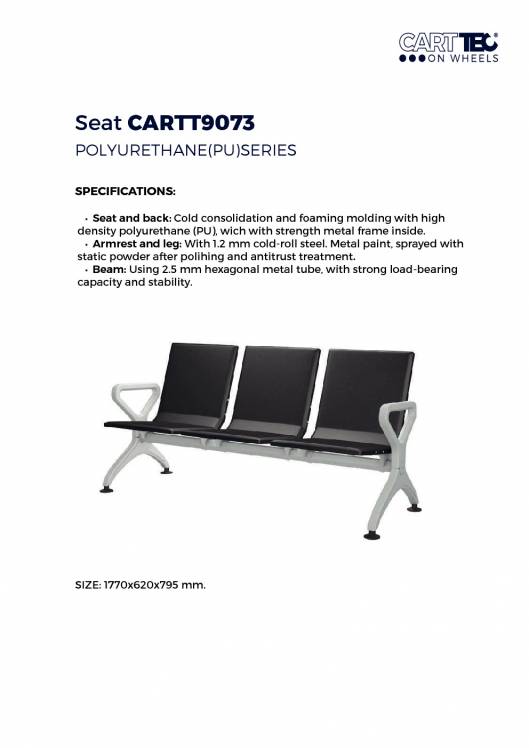 CARTTEC AIRPORT. Asientos de aeropuerto. Catálogo 2019 inglés 10