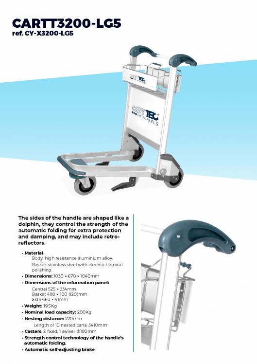 CARTTEC AIRPORT. Carros de aeropuerto. Catálogo 2019 inglés 11