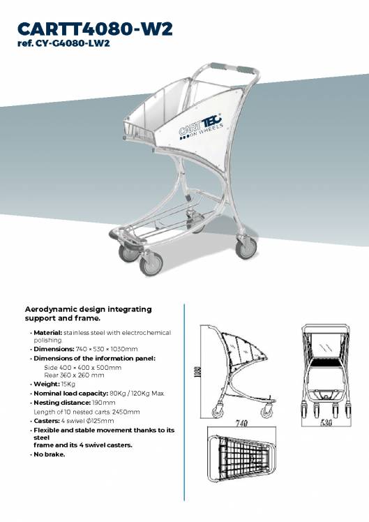 CARTTEC AIRPORT. Carros de aeropuerto. Catálogo 2019 inglés 20