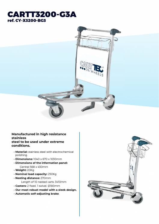 CARTTEC AIRPORT. Carros de aeropuerto. Catálogo 2019 inglés 4