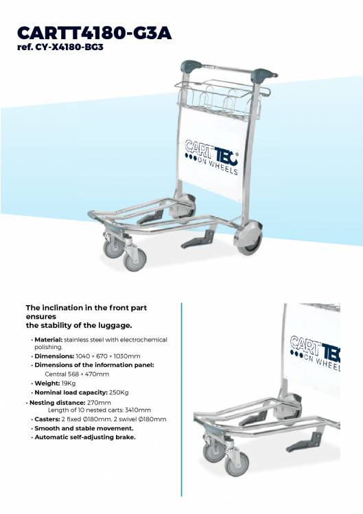 CARTTEC AIRPORT. Carros de aeropuerto. Catálogo 2019 inglés 5