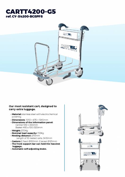 CARTTEC AIRPORT. Carros de aeropuerto. Catálogo 2019 inglés 6