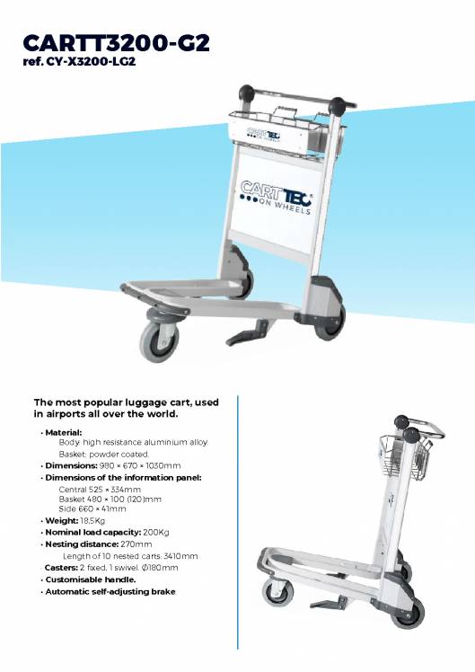 CARTTEC AIRPORT. Carros de aeropuerto. Catálogo 2019 inglés 10