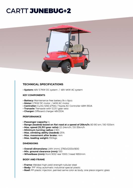 CARTTEC AIRPORT. Vehículos eléctricos aeropuerto golf carts. Catálogo 2019 inglés 20