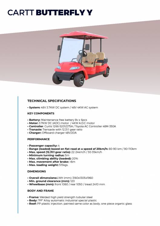 CARTTEC AIRPORT. Vehículos eléctricos aeropuerto golf carts. Catálogo 2019 inglés 26