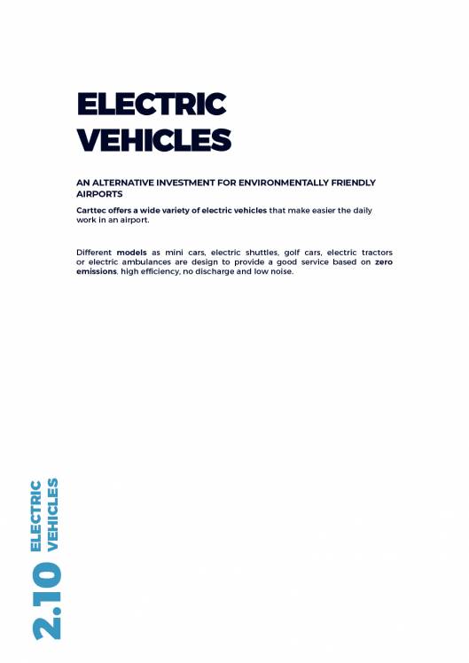 CARTTEC AIRPORT. Vehículos eléctricos aeropuerto golf carts. Catálogo 2019 inglés 5