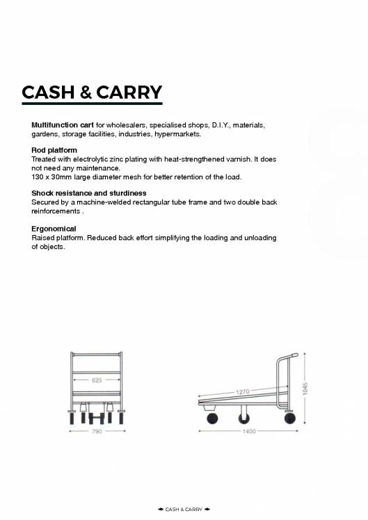 CARTTEC RETAIL. Logística, acceso y parking. Catálogo inglés 2019 4