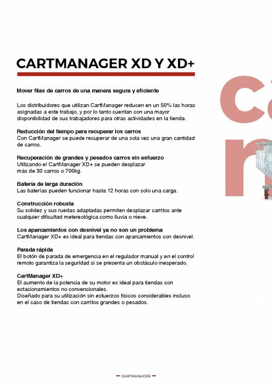 CARTTEC RETAIL. Logística, acceso y parking. Catálogo Español 2019 2