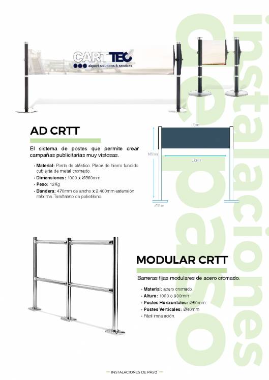 CARTTEC RETAIL. Logística, acceso y parking. Catálogo Español 2019 19