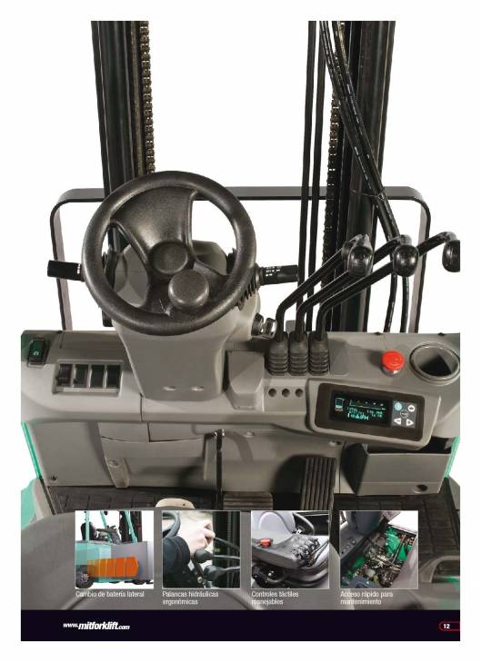 Catálogo carretillas elevadoras eléctricas Mitsubishi EDIA 1.0-5.0 12