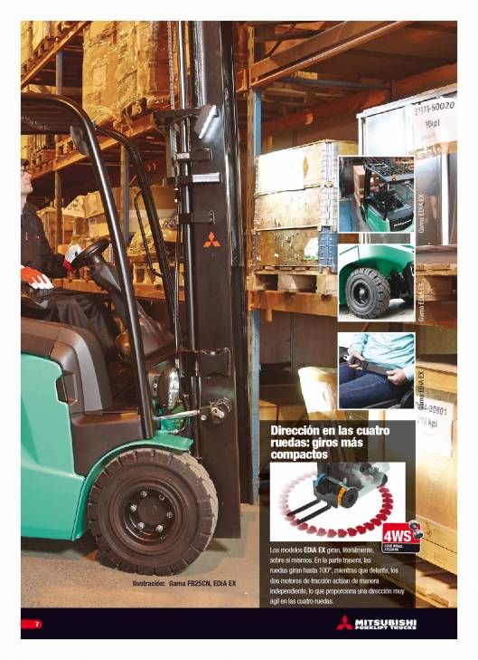 Catálogo carretillas elevadoras eléctricas Mitsubishi EDIA 1.0-5.0 7