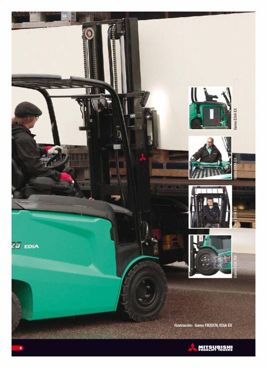 Catálogo carretillas elevadoras eléctricas Mitsubishi EDIA 1.0-5.0 9